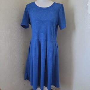 LuLaRoe Blue Mini Dress